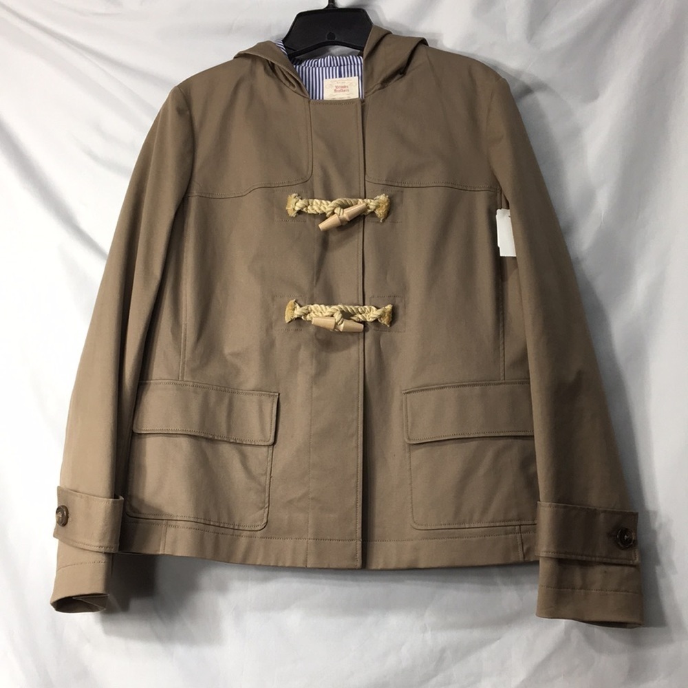 Brooks Brothers Women’s Light Brown Duffel Coat Size 10 Like-NEW Condition